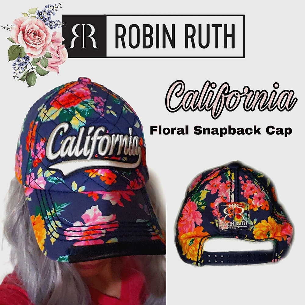 ROBIN RUTH- California Floral Snapback Cap